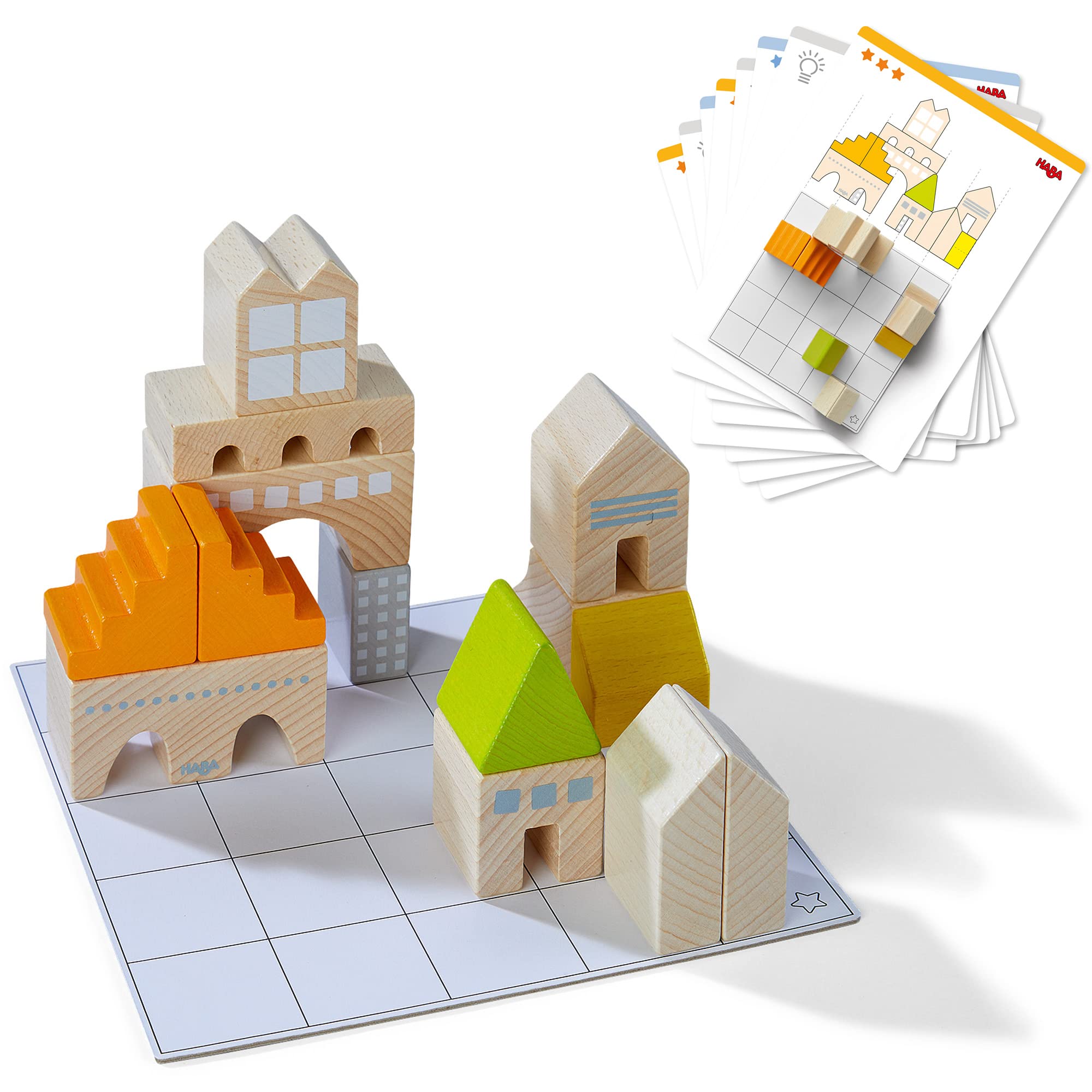 Amazon.com: HABA Wooden Building Blocks STEM Toy, Logical Master